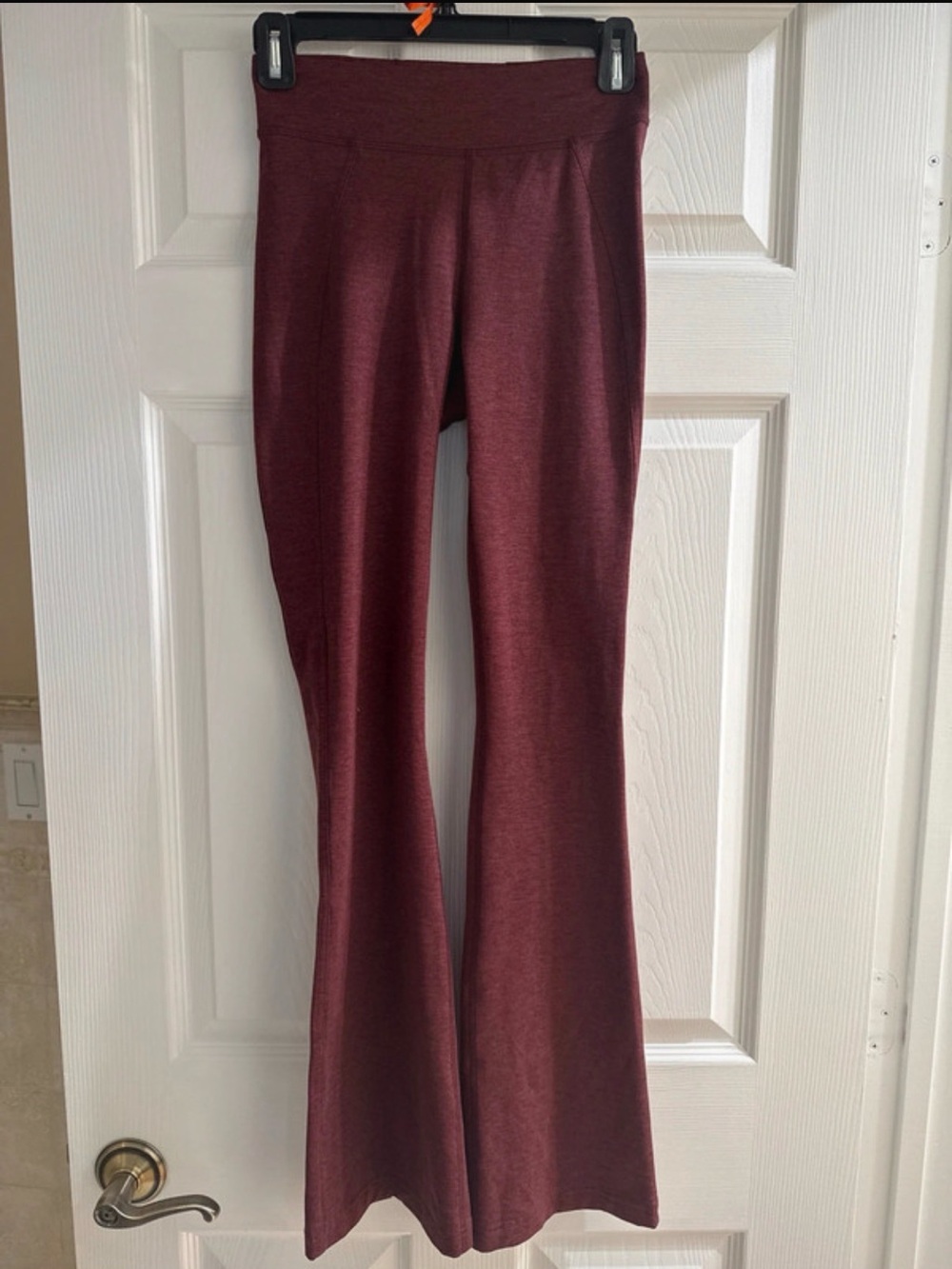 lululemon athletica Maroon Flare Yoga Pants